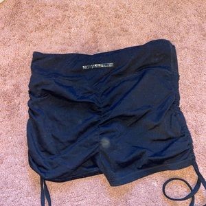 fashion nova scrunch butt shorts with tie sides